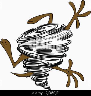 TAZ le diable de Tasmanie, TAZ-MANIA, 1991 Banque D'Images