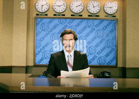 WILL FERRELL, ANCHORMAN: LA LÉGENDE DE L'RON BOURGOGNE, 2004, Banque D'Images