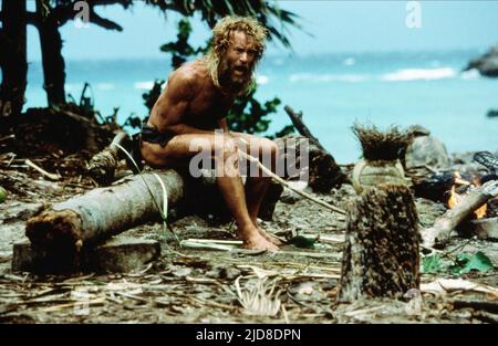 TOM HANKS, CAST AWAY, 2000, Banque D'Images