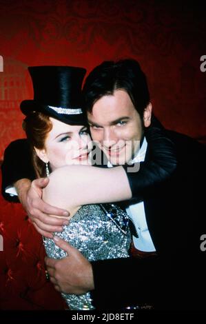 KIDMAN, MCGREGOR, MOULIN ROUGE, 2001, Banque D'Images