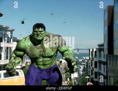 HULK À SAN FRANCISCO, THE HULK, 2003, Banque D'Images