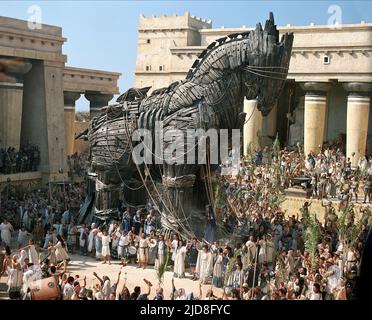 CHEVAL DE TROIE, TROY, 2004, Banque D'Images