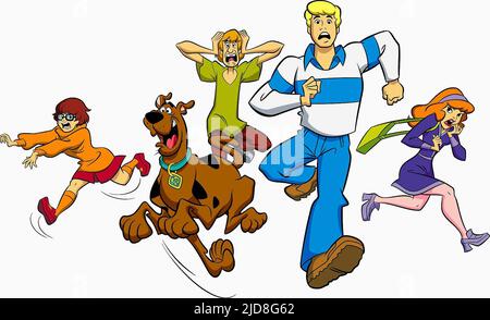 VELMA,DOO,SHAGGY,FRED,DAPHNE, NOUVEAUTÉS SCOOBY-DOO?, 2002, Banque D'Images