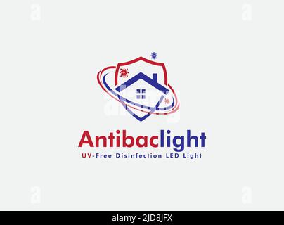 Protection antibactérienne contre la lumière UV-C. Illustration de Vecteur