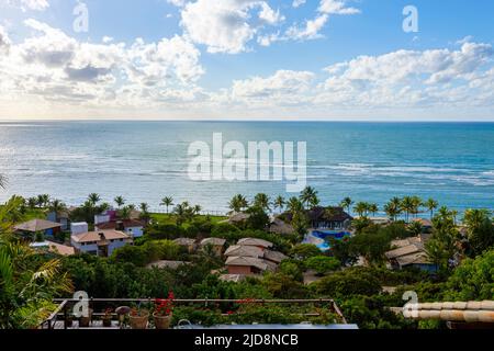 Arraial d'Ajuda, est un district de la municipalité brésilienne de Porto Seguro, sur la côte de l'État de Bahia. Banque D'Images