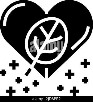 illustration vectorielle d'icône de glyphe d'épinards sains Illustration de Vecteur