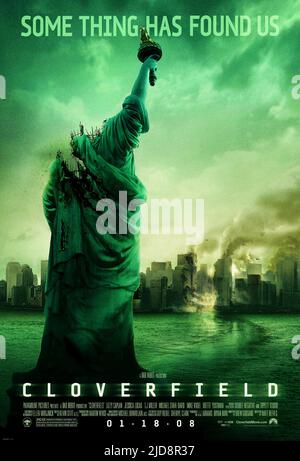 AFFICHE DE LA STATUE DE LA LIBERTÉ DÉCAPITÉE, CLOVERFIELD, 2008, Banque D'Images