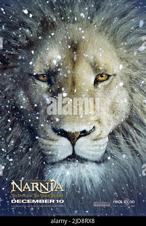 ASLAN, LES CHRONIQUES DE NARNIA: LE VOYAGE DE L'AUBE TREDER, 2010, Banque D'Images