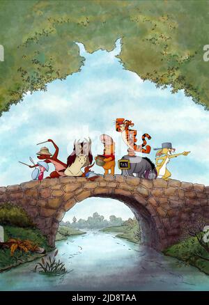 PORCELET,KANGA,OWL,ROO,POOH,TIGGER,EEYORE,LAPIN, WINNIE L'OURSON, 2011, Banque D'Images