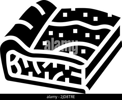 illustration du vecteur d'icône de glyphe d'épinards Illustration de Vecteur