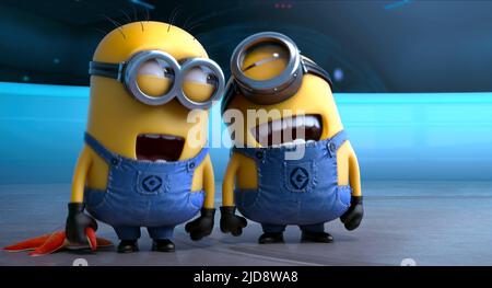 BOB, STUART, MINIONS, 2015, Banque D'Images