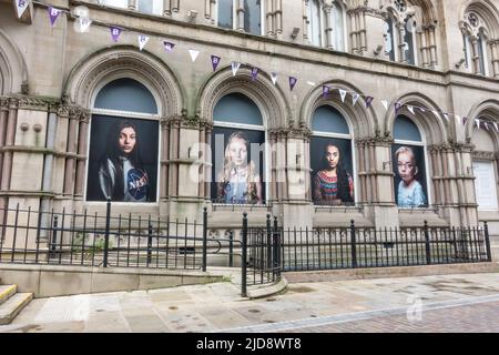 Musée de la paix sur Hustlergate à Bradford, West Yorkshire, Angleterre. Banque D'Images