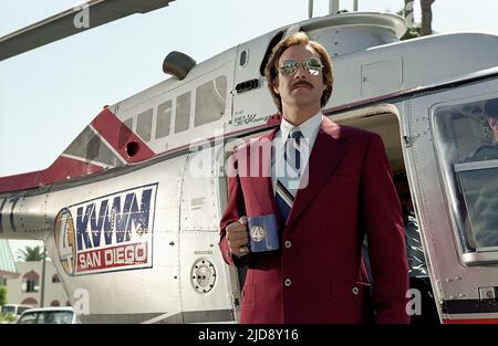 WILL FERRELL, ANCHORMAN: LA LÉGENDE DE L'RON BOURGOGNE, 2004, Banque D'Images