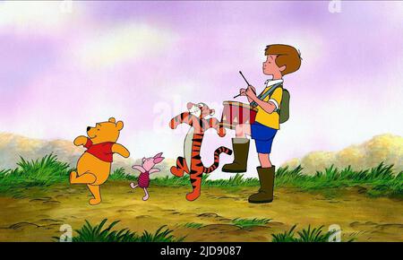 POOH,PORCELET,TIGGER,ROBIN, LE GRAND FILM DE PIGLET, 2003, Banque D'Images