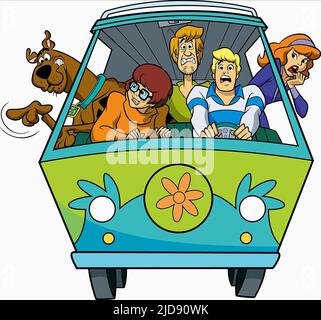 SCOOBY,VELMA,SHAGGY,FRED,DAPHNE, NOUVEAUTÉS SCOOBY-DOO?, 2002, Banque D'Images