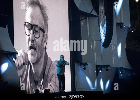 Lisbonne, Portugal, 18th juin 2022. Représentation du groupe américain le National le premier jour de Rock à Rio Lisboa au Bela Vista Park. © ABEL F. ROS crédit: ABEL F. ROS/Alay Live News Banque D'Images