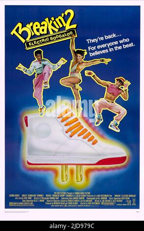 CHAMBRES,DICKEY,AFFICHE, BREAKIN' 2: BOOGALOO ÉLECTRIQUE, 1984, Banque D'Images