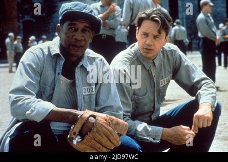 FREEMAN, ROBBINS, THE SHAWSHANK REDEMPTION, 1994, Banque D'Images