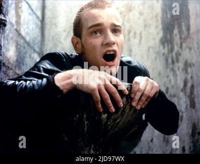 EWAN MCGREGOR, TRAINSPOTTING, 1996, Banque D'Images