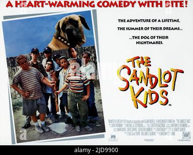 POSTER DE FILM, THE SANDLOT KIDS, 1993, Banque D'Images