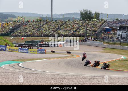 Hohenstein Ernstthal, Allemagne. 19 juin 2022. MotoGP Liqui Moly Motorrad Grand Prix Deutschland au circuit Sachsenring, Hohenstein-Ernstthal, Allemagne. Photo: Crédit: Piotr Zajac/Alamy Live News Banque D'Images