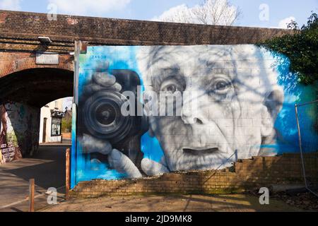 Street art, Penge, se Londres, Royaume-Uni. Banque D'Images