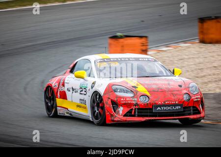 23 RICHARD Laurent (bel), Herrero Racing, Alpine A110 CUP, action pendant la ronde 3rd de l'Alpine Europa Cup 2022, de 17 juin à 19 sur le circuit Zandvoort à Zandvoort, pays-Bas - photo Gregory Lenormand / DPPI Banque D'Images