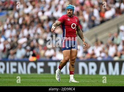 Twickenham, Royaume-Uni. 19th juin 2022. Angleterre V Barbarians. Stade de Twickenham. Twickenham. Jack Nowell (Angleterre) pendant le match de rugby Angleterre V Barbarians. Credit: Sport en images/Alamy Live News Banque D'Images