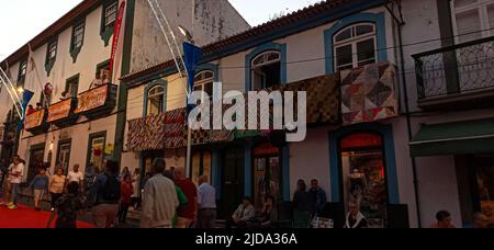 Festival à Sanjoaninas Angra prendre un souffle profond et aller danser, qui a commencé sur 17 juin 2022 Banque D'Images