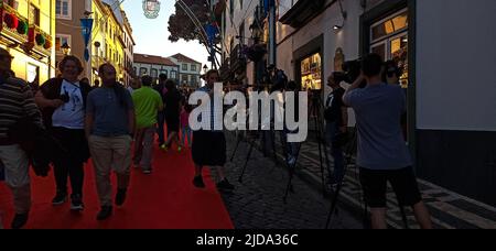 Festival à Sanjoaninas Angra prendre un souffle profond et aller danser, qui a commencé sur 17 juin 2022 Banque D'Images