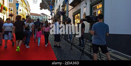 Festival à Sanjoaninas Angra prendre un souffle profond et aller danser, qui a commencé sur 17 juin 2022 Banque D'Images