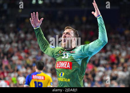 Cologne, Allemagne. 19th juin 2022. Andreas Wolff lors du match de handball de la Ligue des champions de l'EHF entre Barca et Lomza vive Kielce sur 19 juin 2022 à Cologne, en Allemagne. (Photo par Andrachiewicz/PressFocus/SIPA USA) France OUT, Pologne OUTFrance OUT, Pologne OUT crédit: SIPA USA/Alay Live News Banque D'Images