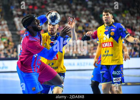 Cologne, Allemagne. 19th juin 2022. Dika Mem lors du match de handball de la Ligue des champions de l'EHF entre Barca et Lomza vive Kielce sur 19 juin 2022 à Cologne, en Allemagne. (Photo par Andrachiewicz/PressFocus/SIPA USA) France OUT, Pologne OUTFrance OUT, Pologne OUT crédit: SIPA USA/Alay Live News Banque D'Images