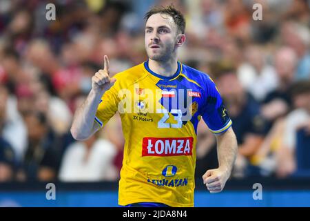 Cologne, Allemagne. 19th juin 2022. Arkadiusz Moryto lors du match de handball de la Ligue des champions de l'EHF entre Barca et Lomza vive Kielce sur 19 juin 2022 à Cologne, en Allemagne. (Photo par Andrachiewicz/PressFocus/SIPA USA) France OUT, Pologne OUTFrance OUT, Pologne OUT crédit: SIPA USA/Alay Live News Banque D'Images