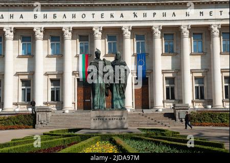 Sofia, Bulgarie. 30th mars 2019. La Bibliothèque nationale, Sofia, Bulgarie. Monuments de la capitale bulgare, Sofia. (Image de crédit : © John Wreford/SOPA Images via ZUMA Press Wire) Banque D'Images