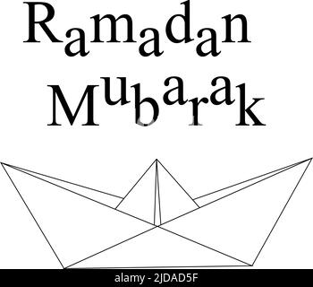 Aperçu Ramadan Kareem photo de salutation avec une toile de fond sereine Illustration de Vecteur