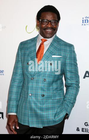 21st Gala annuel Harold et Carole Pump Foundation Red Carpet à l'hôtel Beverly Hilton de Beverly Hills, Californie. Le Gala est un dîner de célébrité qui honore Smokey Robinson, Isiah Thomas, John Calipari, Gale Greene et Dan Schwab avec: Michael Irvin où: Beverly Hills, Californie, États-Unis quand: 21 août 2021 crédit: Nicky Nelson/WENN.com Banque D'Images