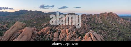 Gros rochers au Texas Canyon, Arizona, Banque D'Images