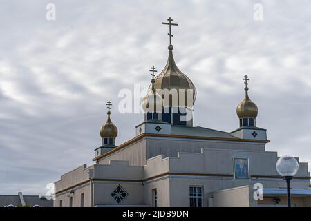 20 juin 2022 : Église orthodoxe autocéphalique bélarussienne St Pierre & Paul à Adélaïde, Australie Banque D'Images