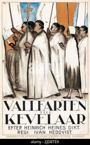 Vallfarten à Kevelaar - le pèlerinage à Kevlaar (Svenska Biografteatern, 1921) affiche suédoise Banque D'Images