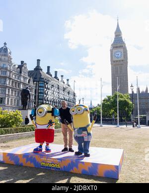 LONDRES, ROYAUME-UNI. 20 juin 2022 MINIONS: «The Rise of Gru» photocall with Steve Castell crédit: S.A.M./Alay Live News Banque D'Images