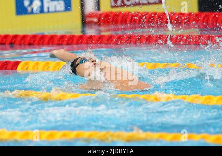 Ryosuke Irie of Japon 1/2 final 100 M BackStroke Men lors des Championnats du monde de la FINA 19th Budapest 2022, natation sur 19 juin 2022 à Budapest, Hongrie. Photo de Laurent Lairys/ABACAPRESS.COM Banque D'Images