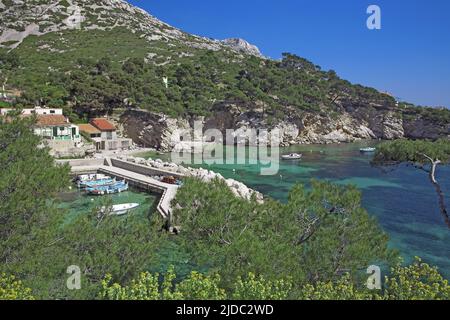 France, Bouches-du-Rhône, Marseille, Calanque de Sormiou, Parc National des Calanques Banque D'Images