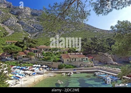 France, Bouches-du-Rhône, Marseille, Calanque de Sormiou, Parc National des Calanques Banque D'Images