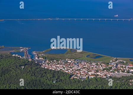 France, Charente-Maritime Saint-Trojan-les-bains, ile d'Oléron, vue aérienne Banque D'Images