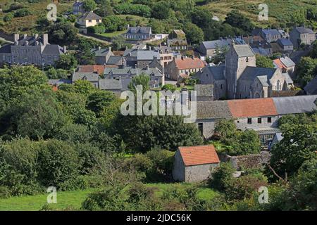 France, Manche Omonville-la-Rogue, village de la Haye Banque D'Images