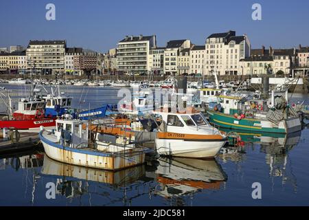 France, Manche Cherbourg-en-Cotentin, Quai Caligny Banque D'Images