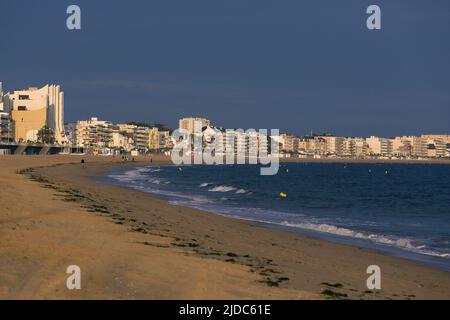 France ; Loire-Atlantique, la Baule, la plage, coucher de soleil Banque D'Images