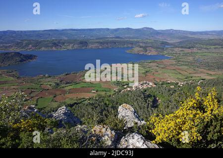 France, Hérault Clermont-l'Hérault Lac Salagou, panorama depuis le Mont Liausson Banque D'Images