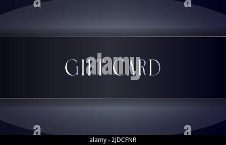 Fond noir abstrait de luxe pour cadeau, bonus ou carte de fidélité. Modèle d'illustration vectorielle. Illustration de Vecteur